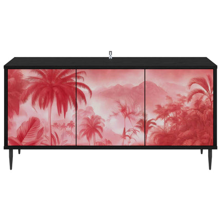 TV-skåp AACHEN 102 x 33 x 51 cm Svart ek Konstruerat trä