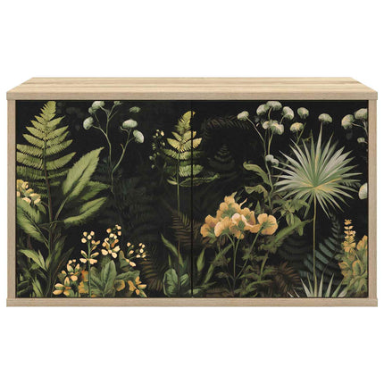 Väggmonterad TV-skåp RHENEN 69 x 33 x 40 cm Sonoma-ek