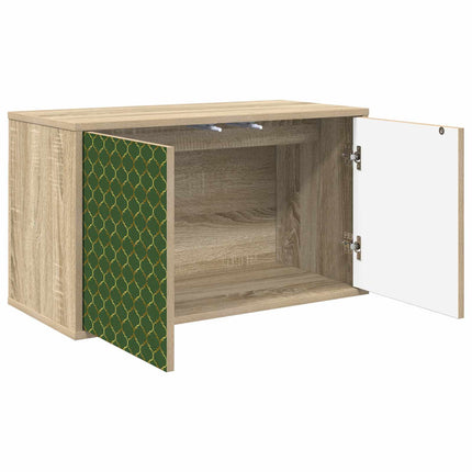 Väggmonterad TV-skåp GELEEN 69 x 33 x 40 cm Sonoma-ek