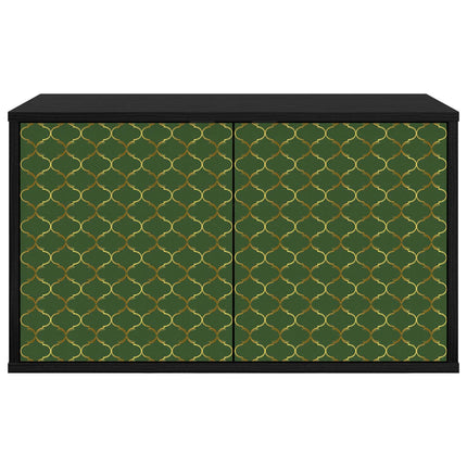 Väggmonterad TV-skåp GELEEN 69 x 33 x 40 cm Svart ek
