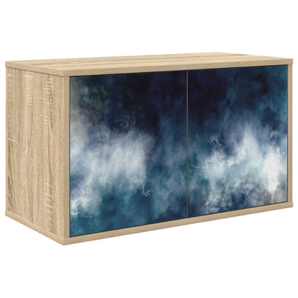 Väggmonterad TV-skåp RAALTE 69 x 33 x 40 cm Sonoma-ek