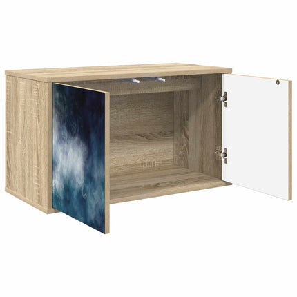 Väggmonterad TV-skåp RAALTE 69 x 33 x 40 cm Sonoma-ek