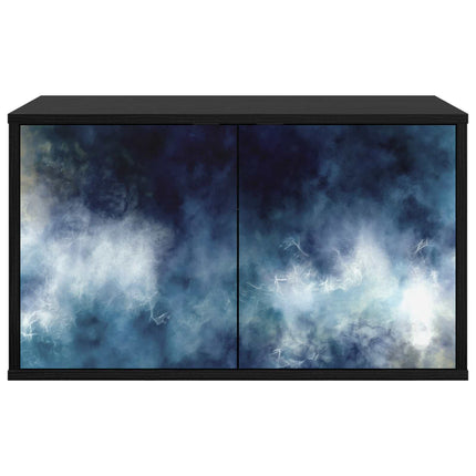 Väggmonterad TV-skåp RAALTE 69 x 33 x 40 cm Svart ek