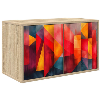 Väggmonterad TV-skåp HEESCH 69 x 33 x 40 cm Sonoma-ek
