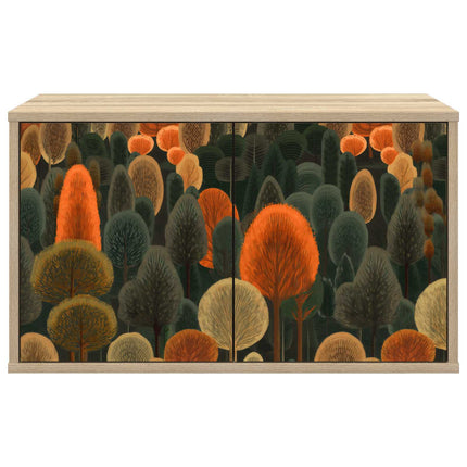 Väggmonterad TV-skåp ZAANDAM 69 x 33 x 40 cm Sonoma-ek