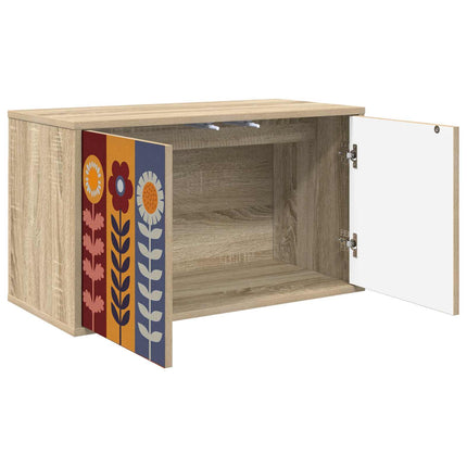 Väggmonterad TV-skåp ESSEN 69 x 33 x 40 cm Sonoma-ek