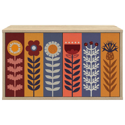 Väggmonterad TV-skåp ESSEN 69 x 33 x 40 cm Sonoma-ek
