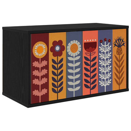 Väggmonterad TV-skåp ESSEN 69 x 33 x 40 cm Svart ek