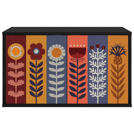 Väggmonterad TV-skåp ESSEN 69 x 33 x 40 cm Svart ek