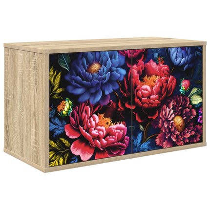 Väggmonterad TV-skåp KIEL 69 x 33 x 40 cm Sonoma-ek