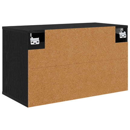 Väggmonterad TV-skåp KIEL 69 x 33 x 40 cm Svart ek