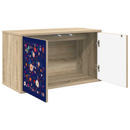Väggmonterad TV-skåp MAINZ 69 x 33 x 40 cm Sonoma-ek