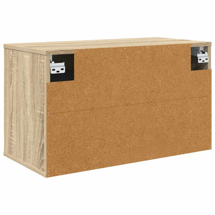 Väggmonterad TV-skåp MAINZ 69 x 33 x 40 cm Sonoma-ek