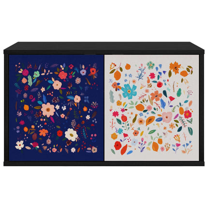 Väggmonterad TV-skåp MAINZ 69 x 33 x 40 cm Svart ek