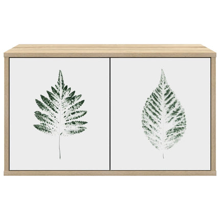 Väggmonterad TV-skåp HANAU 69 x 33 x 40 cm Sonoma-ek
