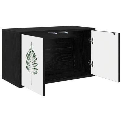 Väggmonterad TV-skåp HANAU 69 x 33 x 40 cm Svart ek