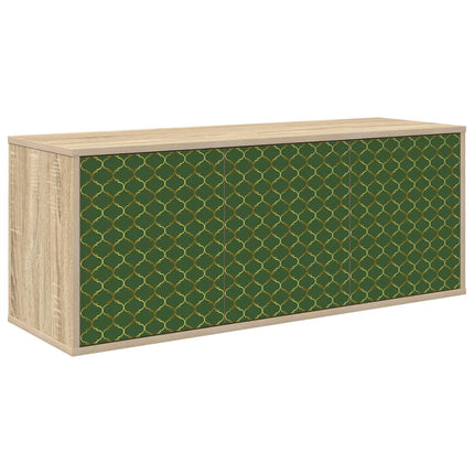 Väggmonterad TV-skåp GELEEN 102 x 33 x 40 cm Sonoma-ek