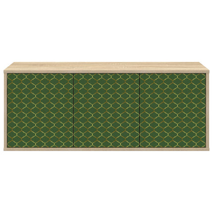 Väggmonterad TV-skåp GELEEN 102 x 33 x 40 cm Sonoma-ek
