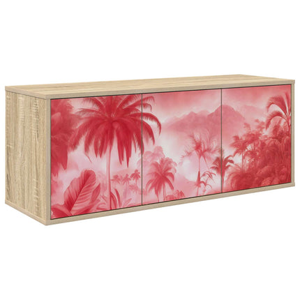 Väggmonterad TV-skåp AACHEN 102 x 33 x 40 cm Sonoma-ek