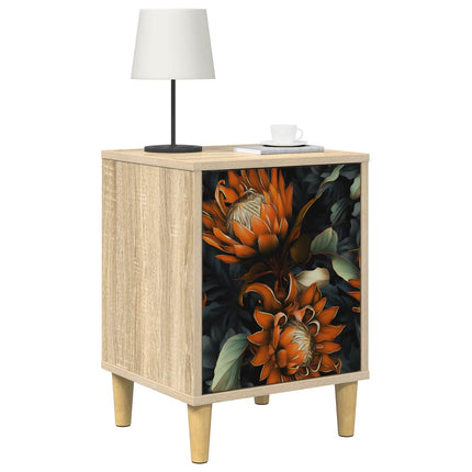 Nattduksbord LOCHEM 2 st Sonoma-ek 36 x 33 x 50 cm