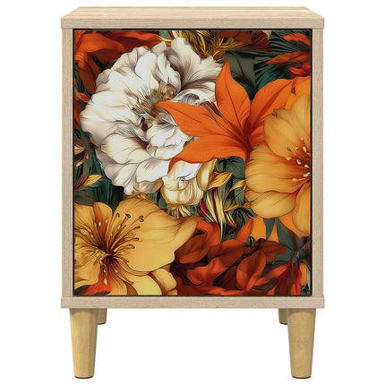 Nattduksbord GENNEP 2 st Sonoma-ek 36 x 33 x 50 cm