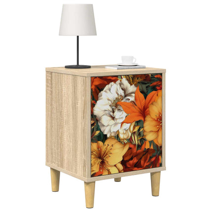 Nattduksbord GENNEP 2 st Sonoma-ek 36 x 33 x 50 cm
