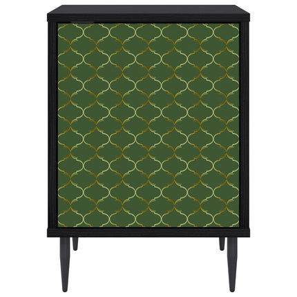 Nattduksbord GELEEN 2 st Svart ek 36 x 33 x 51 cm