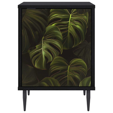 Nattduksbord ELBURG 2 st Svart ek 36 x 33 x 51 cm