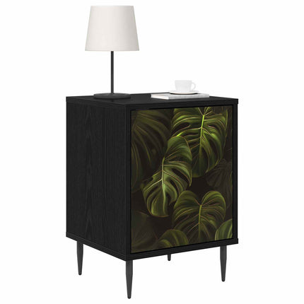 Nattduksbord ELBURG 2 st Svart ek 36 x 33 x 51 cm