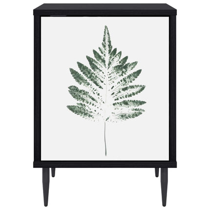 Nattduksbord HANAU 2 st Svart ek 36 x 33 x 51 cm