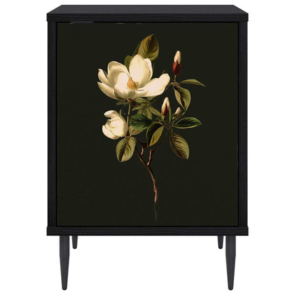 Nattduksbord BREMEN 2 st Svart ek 36 x 33 x 51 cm