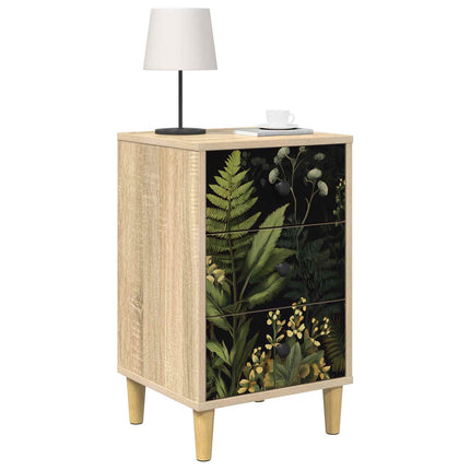 Nattduksbord RHENEN 2 st Sonoma-ek 36 x 33 x 60 cm