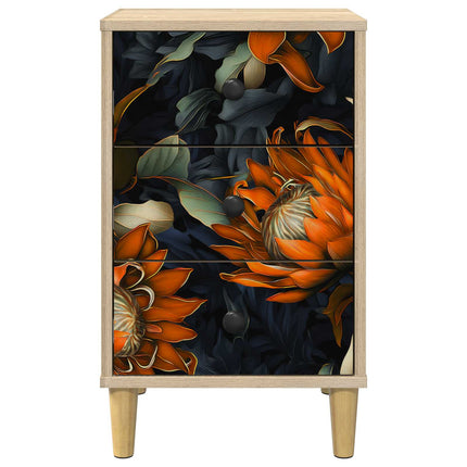 Nattduksbord LOCHEM 2 st Sonoma-ek 36 x 33 x 60 cm