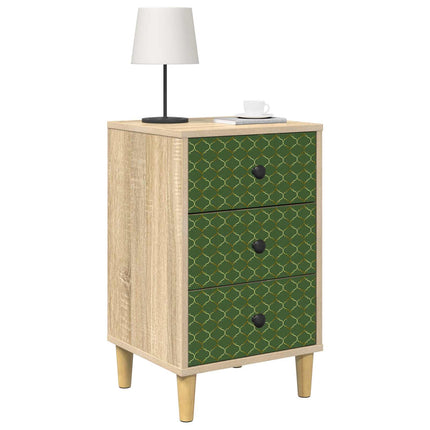 Nattduksbord GELEEN 2 st Sonoma-ek 36 x 33 x 60 cm