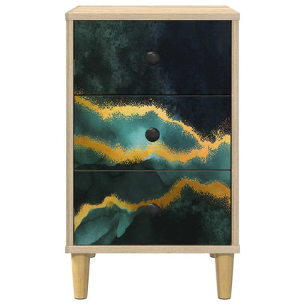 Nattduksbord WIJHE 2 st Sonoma-ek 36 x 33 x 60 cm