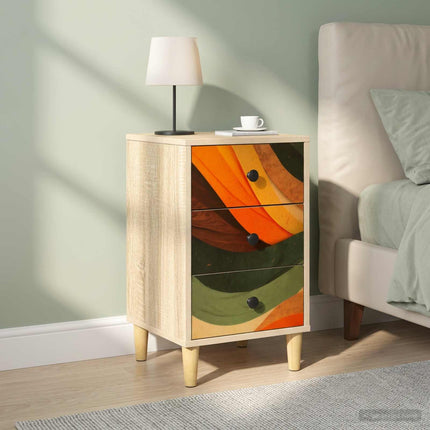 Nattduksbord BONN 2 st Sonoma-ek 36 x 33 x 60 cm