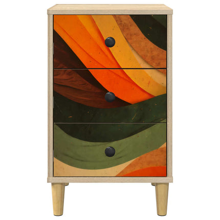 Nattduksbord BONN 2 st Sonoma-ek 36 x 33 x 60 cm