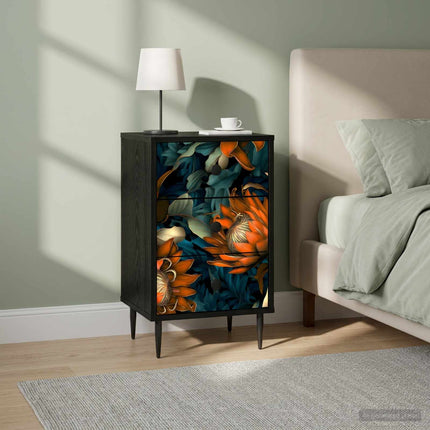 Nattduksbord LOCHEM 2 st Svart ek 36 x 33 x 61 cm
