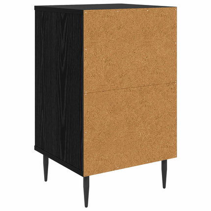 Nattduksbord LOCHEM 2 st Svart ek 36 x 33 x 61 cm