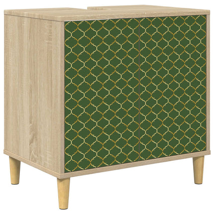 Badrumsskåp GELEEN Sonoma-ek 60 x 40 x 60 cm Konstruerat trä
