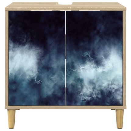 Badrumsskåp RAALTE Sonoma-ek 60 x 40 x 60 cm Konstruerat trä