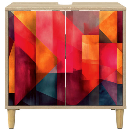 Badrumsskåp HEESCH Sonoma-ek 60 x 40 x 60 cm Konstruerat trä
