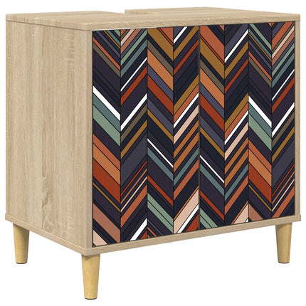 Badrumsskåp OMMEN Sonoma-ek 60 x 40 x 60 cm Konstruerat trä