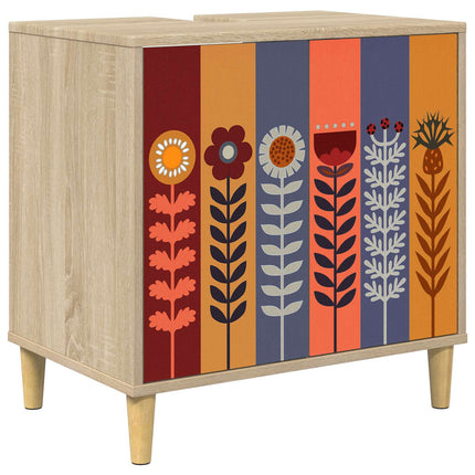 Badrumsskåp ESSEN Sonoma-ek 60 x 40 x 60 cm Konstruerat trä