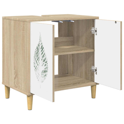 Badrumsskåp HANAU Sonoma-ek 60 x 40 x 60 cm Konstruerat trä