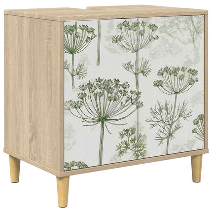 Badrumsskåp GOTHA Sonoma-ek 60 x 40 x 60 cm Konstruerat trä