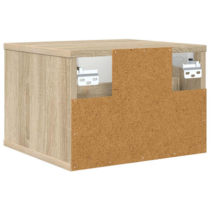Väggmonterad sänggavel LOCHEM 2 st Sonoma-ek 36 x 33 x 25 cm