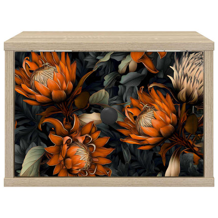 Väggmonterad sänggavel LOCHEM 2 st Sonoma-ek 36 x 33 x 25 cm