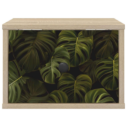 Väggmonterad sänggavel ELBURG 2 st Sonoma-ek 36 x 33 x 25 cm