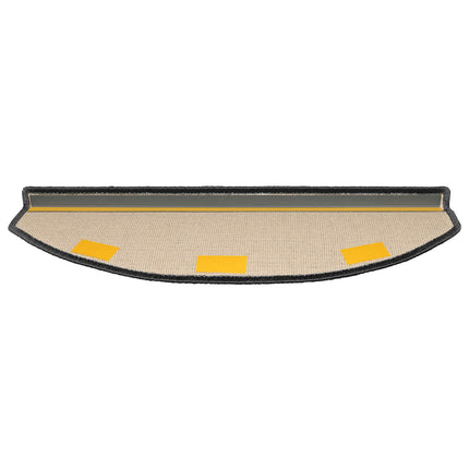 Självhäftande trappmattor 15 pcs Mörkgrå 80 x 24,5 x 3,5 cm